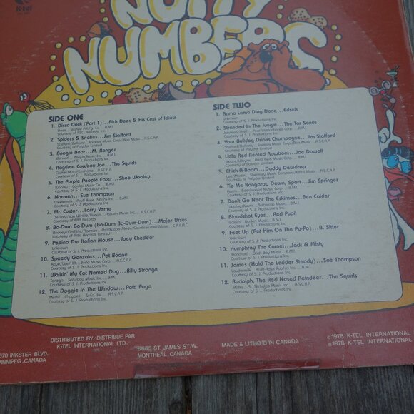 Vintage 1978 K-Tel NC 492 Nutty Numbers As Advertised on Television Vinyl Record - Picture 14 of 15